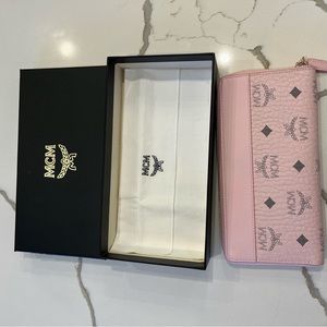 New MCM zip around wallet